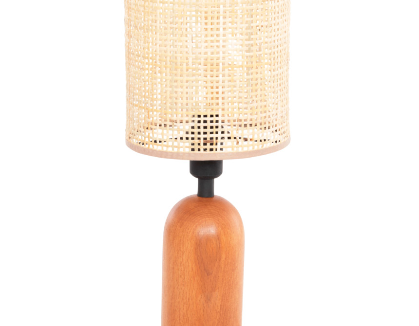 ΕΠΙΤΡΑΠΕΖΙΟ ΦΩΤΙΣΤΙΚΟ LYKTUR HM4709 ΜΠΕΖ ΚΑΠΕΛΟ WICKER-ΞΥΛΙΝΗ ΒΑΣΗ Φ15,5x35,5Υεκ.