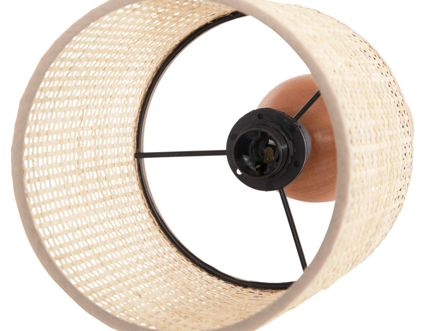ΕΠΙΤΡΑΠΕΖΙΟ ΦΩΤΙΣΤΙΚΟ LYKTUR HM4709 ΜΠΕΖ ΚΑΠΕΛΟ WICKER-ΞΥΛΙΝΗ ΒΑΣΗ Φ15,5x35,5Υεκ.