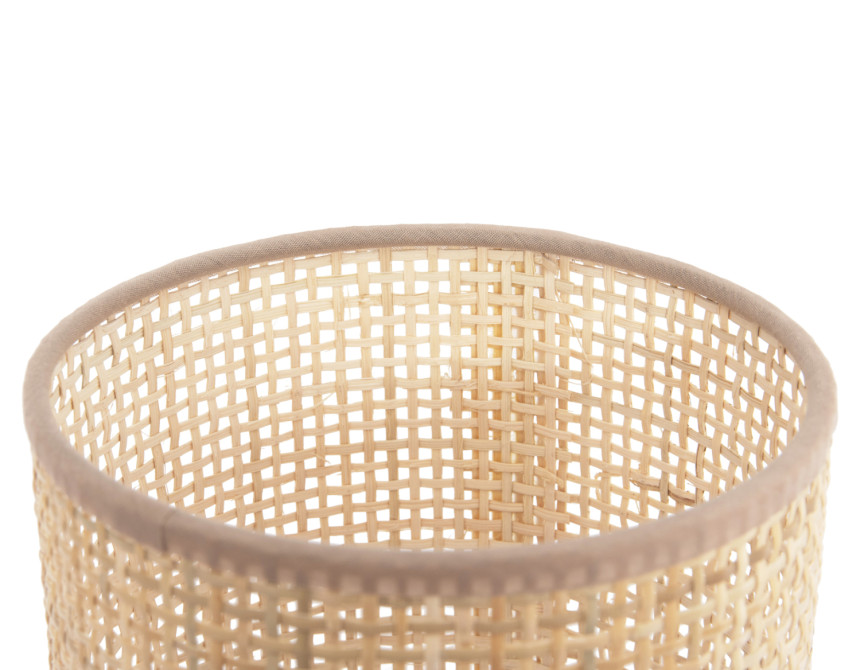 ΕΠΙΤΡΑΠΕΖΙΟ ΦΩΤΙΣΤΙΚΟ LYKTUR HM4709 ΜΠΕΖ ΚΑΠΕΛΟ WICKER-ΞΥΛΙΝΗ ΒΑΣΗ Φ15,5x35,5Υεκ.