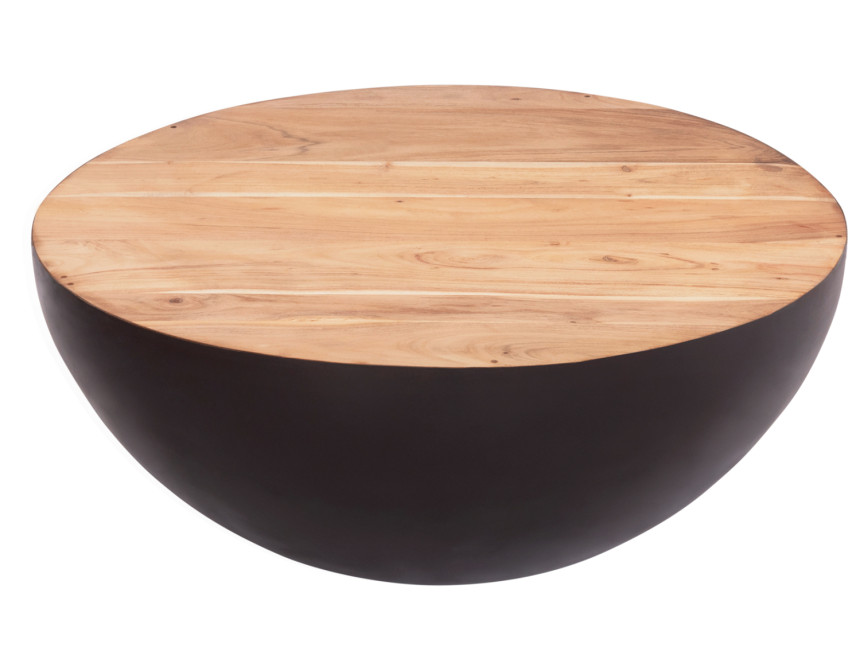 ΔΙΑΚΟΣΜΗΤΙΚΟ ΤΡΑΠΕΖΙ ΣΑΛΟΝΙΟΥ BOWL Φ89,5X39Yεκ. RUSTY ΜΕ ΞΥΛΟ ΑΚΑΚΙΑΣ HM8717.22