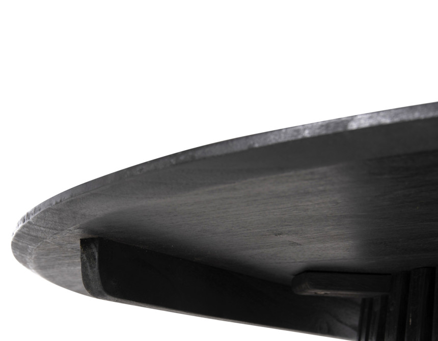 ΤΡΑΠΕΖΙ ΤΡΑΠΕΖΑΡΙΑΣ FRANTZ HM9457.12 ΜΑΣΙΦ MINDI ΞΥΛΟ ΣΕ ΜΑΥΡΟ Φ150x75Υεκ