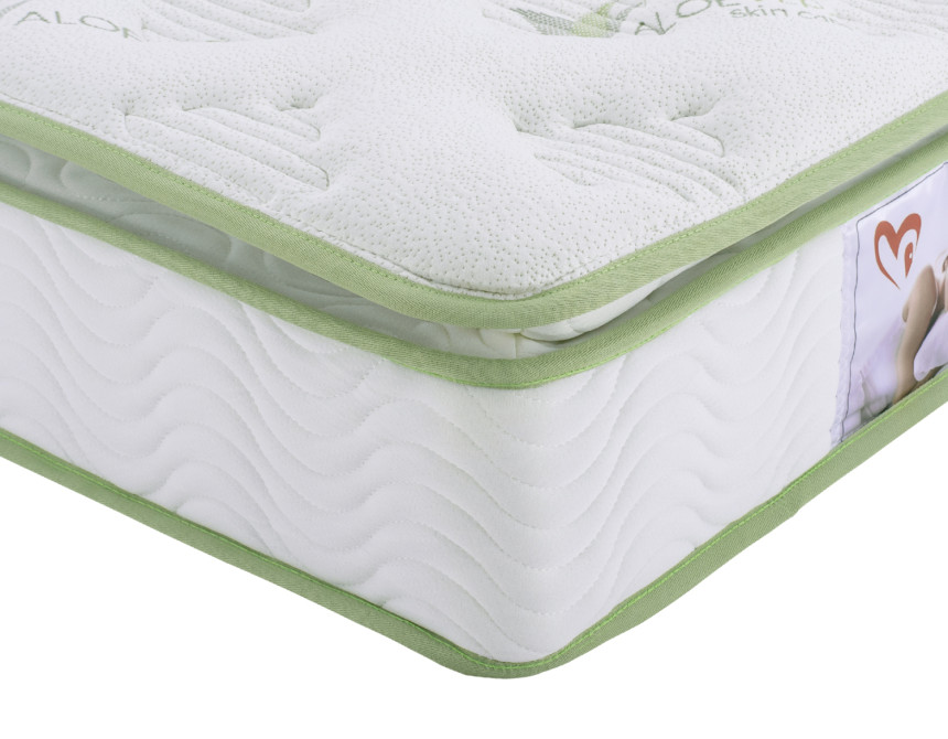 ΣΤΡΩΜΑ CONTINUOUS SPRING ΑΝΩΣΤΡΩΜΑ ALOE VERA 110X190 HM372.12 ΜΟΝΗΣ ΟΨΗΣ