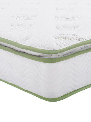 ΣΤΡΩΜΑ CONTINUOUS SPRING ΑΝΩΣΤΡΩΜΑ ALOE VERA 160X200 HM372.16 ΜΟΝΗΣ ΟΨΗΣ