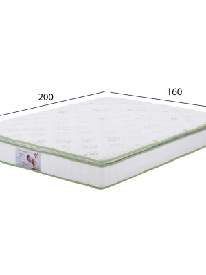 ΣΤΡΩΜΑ CONTINUOUS SPRING ΑΝΩΣΤΡΩΜΑ ALOE VERA 160X200 HM372.16 ΜΟΝΗΣ ΟΨΗΣ