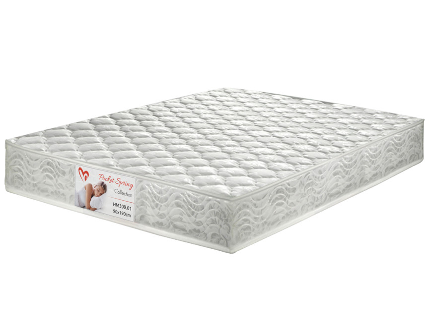 ΣΤΡΩΜΑ POCKET SPRING ΔΙΠΛΟ 140x200 ΔΙΠΛΗΣ ΟΨΗΣ HM309.04