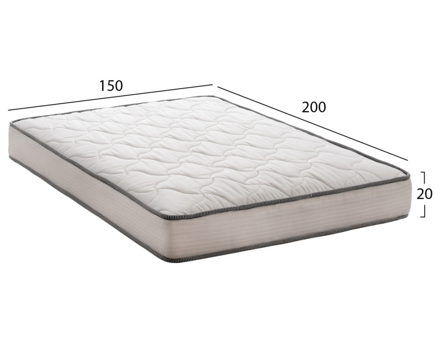 ΣΤΡΩΜΑ DREAMTOPIA ΣΕΙΡΑ ATLAS HM654.150 BONNELL SPRING 150x200 εκ.