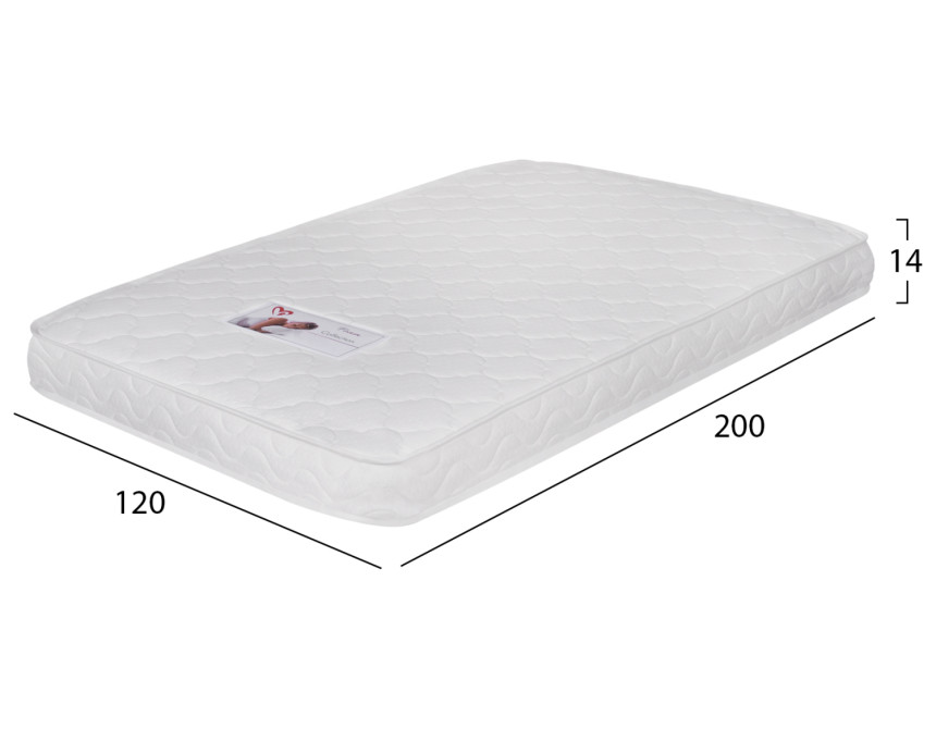 ΣΤΡΩΜΑ ΜΕ FOAM ΧΩΡΙΣ ΕΛΑΤΗΡΙΑ JORDY 120X200 HM374.08  (ROLL PACKING) ΛΕΥΚΟ