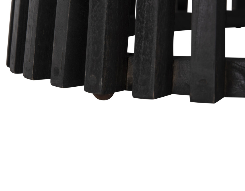 ΤΡΑΠΕΖΙ ΤΡΑΠΕΖΑΡΙΑΣ FRANTZ HM9388.12 ΜΑΣΙΦ MINDI ΞΥΛΟ ΣΕ ΜΑΥΡΟ Φ120X76,5Υεκ.