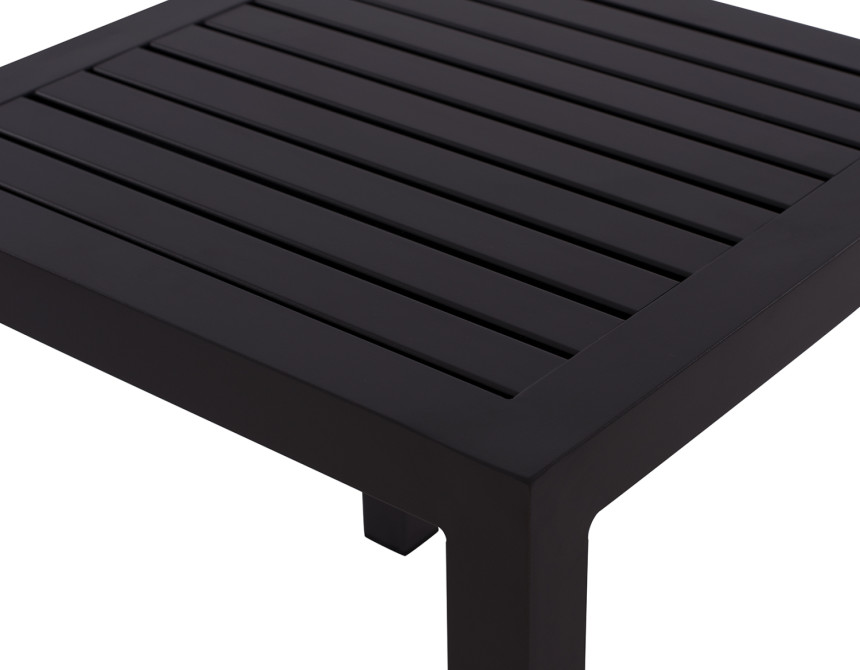 ΤΡΑΠΕΖΙ ΑΛΟΥΜΙΝΙΟΥ QIANA HM5402.02 ΓΚΡΙ 45x45x45,5 εκ.