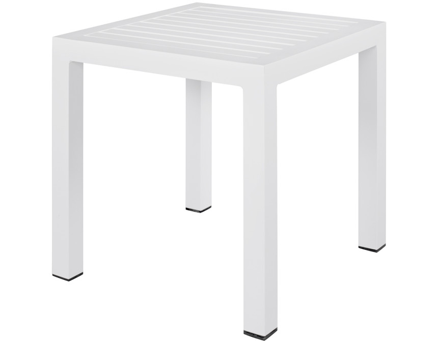 ΤΡΑΠΕΖΙ ΑΛΟΥΜΙΝΙΟΥ QIANA HM5402.01 ΛΕΥΚΟ 45x45x45,5 εκ.
