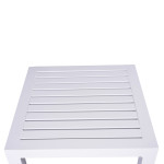 ΤΡΑΠΕΖΙ ΑΛΟΥΜΙΝΙΟΥ QIANA HM5402.01 ΛΕΥΚΟ 45x45x45,5 εκ.