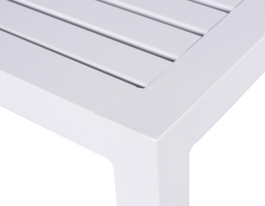 ΤΡΑΠΕΖΙ ΑΛΟΥΜΙΝΙΟΥ QIANA HM5402.01 ΛΕΥΚΟ 45x45x45,5 εκ.