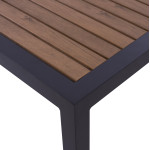 ΤΡΑΠΕΖΙ ΑΛΟΥΜΙΝΙΟΥ SABRA HM5403.02 ΓΚΡΙ ΜΕ POLYWOOD 45Χ45X45,5 εκ.