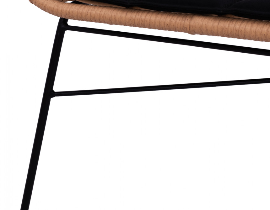 ΣΕΤ ΣΑΛΟΝΙ 4ΤΜΧ ALLEGRA HM5460 ΜΕΤΑΛΛΟ & WICKER ΣΕ ΜΠΕΖ ΧΡΩΜΑ