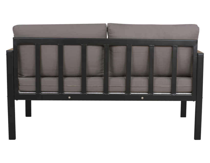 ΚΑΝΑΠΕΣ ΔΙΘΕΣΙΟΣ SAFIYA ΑΛΟΥΜΙΝΙΟΥ ΑΝΘΡΑΚΙ ΜΕ POLYWOOD HM5523.02 144X70X85Υεκ.
