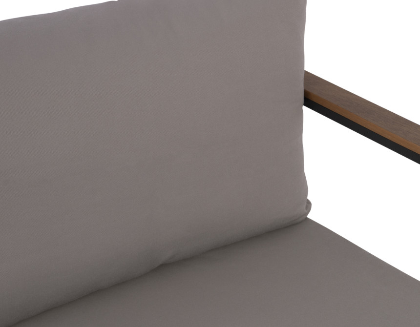 ΚΑΝΑΠΕΣ ΔΙΘΕΣΙΟΣ SAFIYA ΑΛΟΥΜΙΝΙΟΥ ΑΝΘΡΑΚΙ ΜΕ POLYWOOD HM5523.02 144X70X85Υεκ.