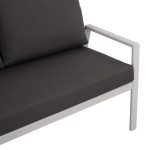 ΚΑΝΑΠΕΣ ΔΙΘΕΣΙΟΣ ΑΛΟΥΜΙΝΙΟΥ TABBY HM5561.01 ΛΕΥΚΟΣ ΜΕ ΜΑΞΙΛΑΡΙΑ