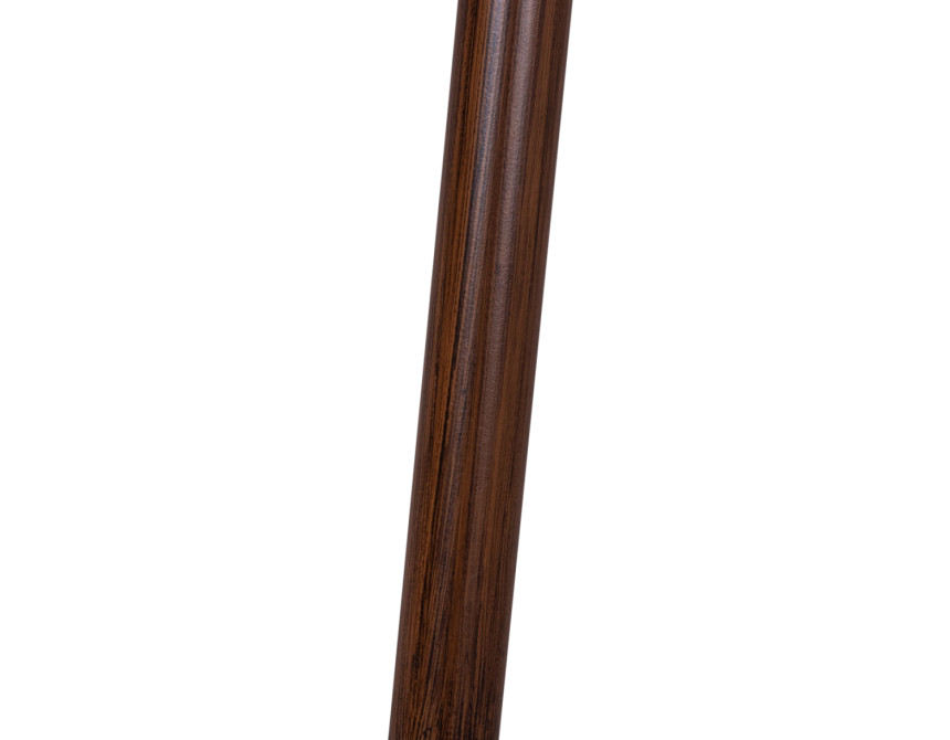ΤΡΑΠΕΖΙ ΑΛΟΥΜΙΝΙΟΥ HARLOW 70X70X76  BAMBOO LOOK HM5568.03 ΚΑΦΕ ΜΕ ΓΥΑΛΙ