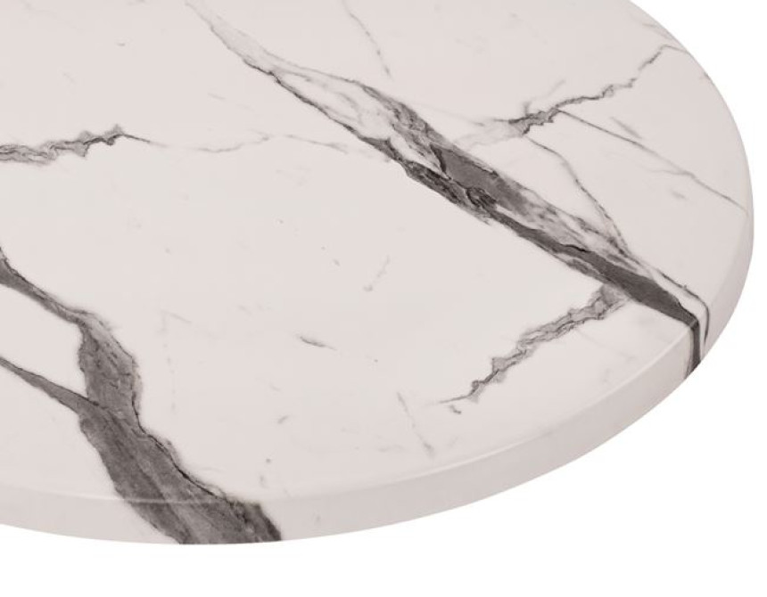ΕΠΙΦΑΝΕΙΑ ΤΡΑΠΕΖΙΟΥ Φ70Χ2.5εκ. WERZALIT MARBLE WHITE-GREY 5657 HM5228.11