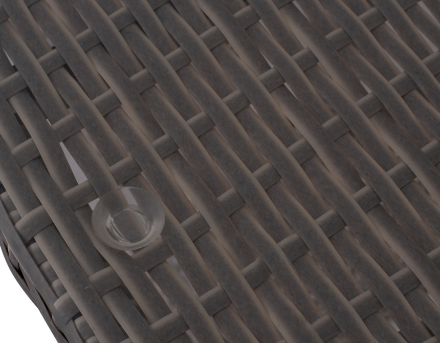ΤΡΑΠΕΖΙ ΜΕΤΑΛΛΙΚΟ MINSK RATTAN ΓΚΡΙ HM5507.01 150x90x75Υ εκ.