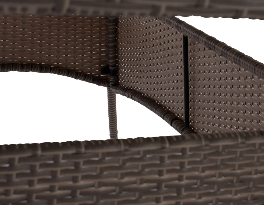 ΤΡΑΠΕΖΙ ΜΕΤΑΛΛΙΚΟ MINSK RATTAN ΓΚΡΙ HM5507.01 150x90x75Υ εκ.