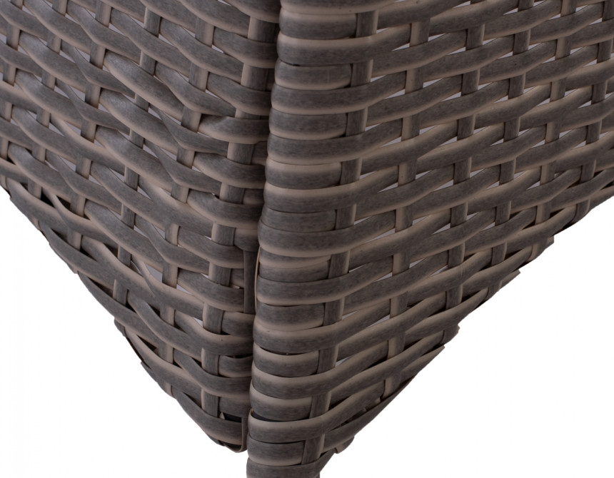 ΤΡΑΠΕΖΙ ΜΕΤΑΛΛΙΚΟ MILITARY RATTAN ΓΚΡΙ HM5141.31 120x70x75Υ εκ.