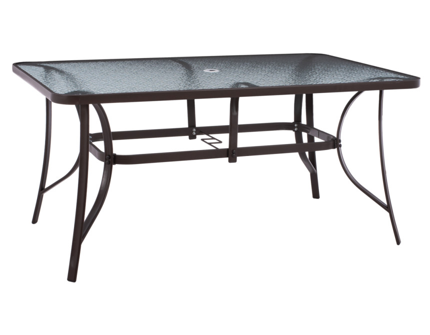 ΤΡΑΠΕΖΙ BRUNO 150X90Χ75Υεκ. ΜΕΤΑΛΛΙΚΟ ΟΡΘΟΓΩΝΙΟ ΚΑΦΕ ΜΕ ΤΡΥΠΑ ΟΜΠΡΕΛΑΣ Φ38 HM5145.12