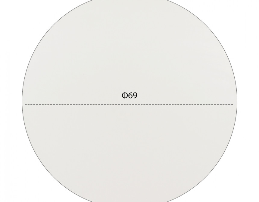 ΕΠΙΦΑΝΕΙΑ ΤΡΑΠΕΖΙΟΥ HPL HM5842.02 ΛΕΥΚΗ Φ69 εκ. ΠΑΧΟΥΣ 12mm.