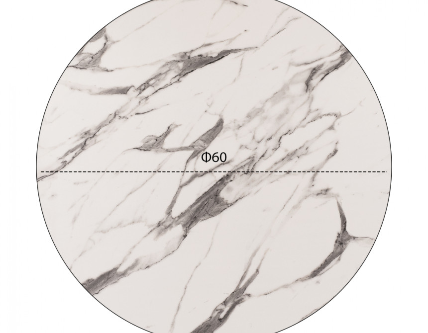 ΕΠΙΦΑΝΕΙΑ ΤΡΑΠΕΖΙΟΥ HPL HM5841.11 MARBLE WHITE-GREY Φ60 εκ. ΠΑΧΟΥΣ 12mm.