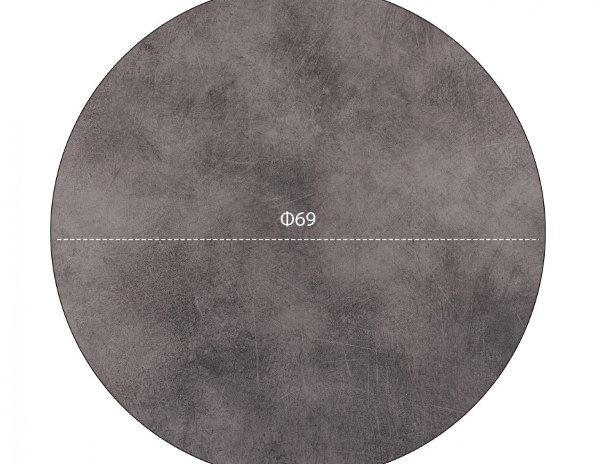 ΕΠΙΦΑΝΕΙΑ ΤΡΑΠΕΖΙΟΥ HPL HM5842.12 CEMENT Φ69 εκ. ΠΑΧΟΥΣ 12mm.