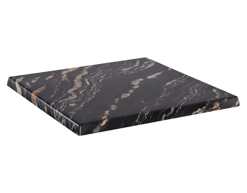 ΕΠΙΦΑΝΕΙΑ ΤΡΑΠΕΖΙΟΥ WERZALIT 70Χ70Χ3.5εκ.BLACK GOLD MARBLE HM5230.15
