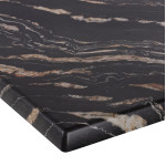 ΕΠΙΦΑΝΕΙΑ ΤΡΑΠΕΖΙΟΥ WERZALIT 70Χ70Χ3.5εκ.BLACK GOLD MARBLE HM5230.15