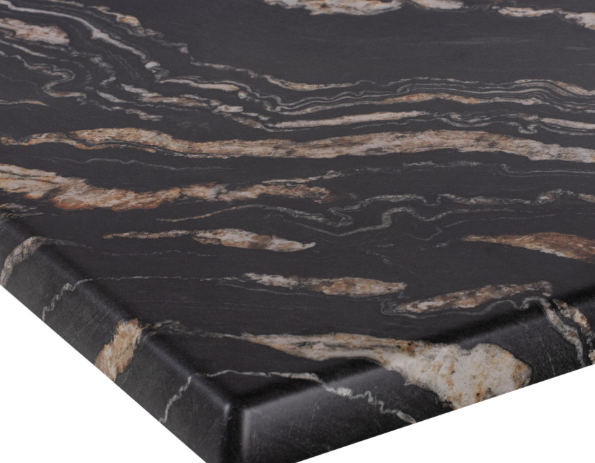 ΕΠΙΦΑΝΕΙΑ ΤΡΑΠΕΖΙΟΥ WERZALIT 120Χ80Χ3.5εκ. BLACK GOLD MARBLE HM5630.15
