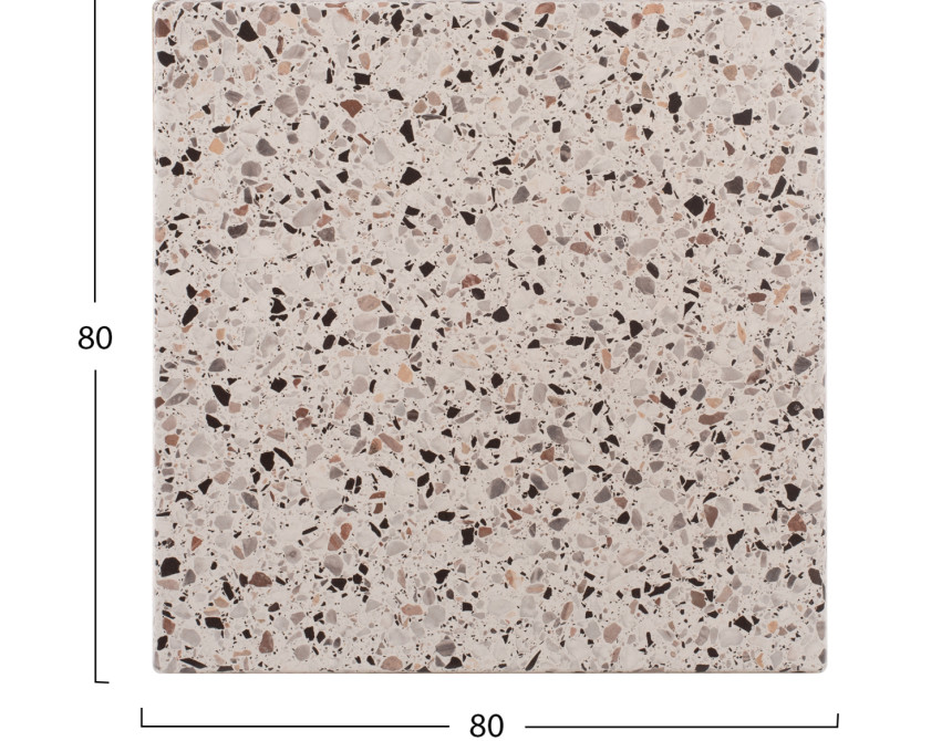 ΕΠΙΦΑΝΕΙΑ ΤΡΑΠΕΖΙΟΥ WERZALIT 80Χ80Χ3.5εκ. TERRAZZO HM5231.16