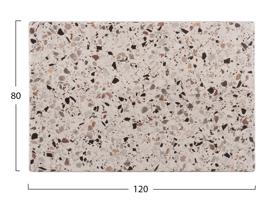 ΕΠΙΦΑΝΕΙΑ ΤΡΑΠΕΖΙΟΥ WERZALIT 120Χ80Χ3.5εκ. TERRAZZO HM5630.16