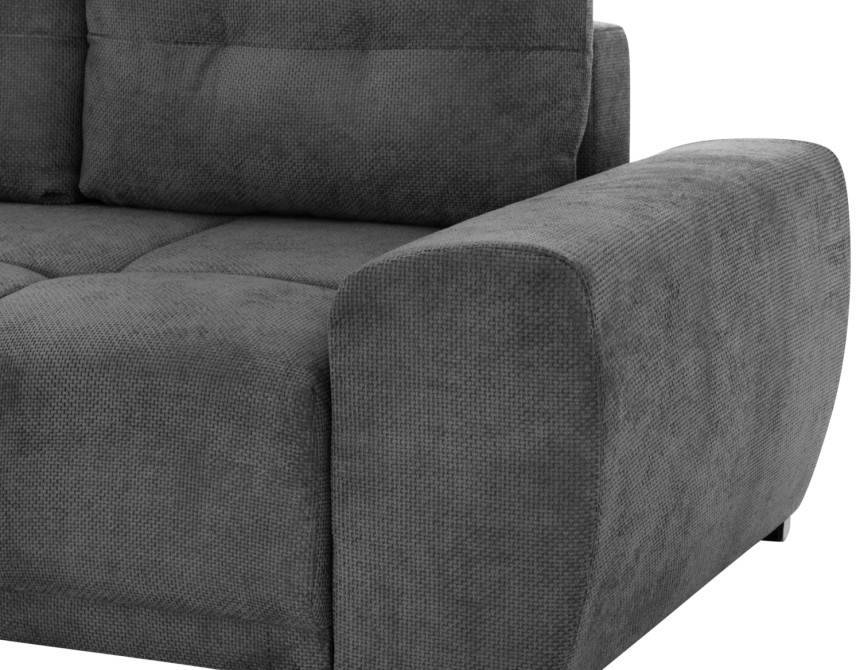 ΚΑΝΑΠΕΣ ΚΡΕΒΑΤΙ ΑΡΙΣΤΕΡΗ ΓΩΝΙΑ COMFYRA HM3336.01L ΓΚΡΙ ΥΦΑΣΜΑ 270x181x75Υεκ