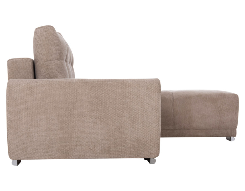 ΚΑΝΑΠΕΣ ΚΡΕΒΑΤΙ ΔΕΞΙΑ ΓΩΝΙΑ COMFYRA HM3336.03R ΜΠΕΖ ΥΦΑΣΜΑ 270x181x75Υεκ