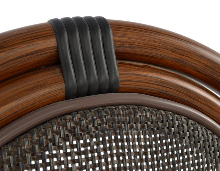 ΚΑΡΕΚΛΑ ΑΛΟΥΜΙΝΙΟΥ KASON BAMBOO LOOK ΚΑΦΕ ΜΕ TEXTLINE 40,5x56,5x89,5 εκ. HM5026