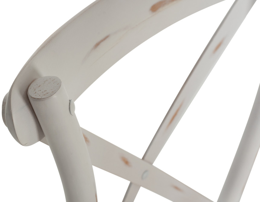 ΚΑΡΕΚΛΑ OWEN ΣΤΟΙΒΑΖΟΜΕΝΗ ΞΥΛΙΝΗ ΑΠΟ ΟΞΙΑ WHITE WASH ΧΡΩΜΑ ΜΕ ΧΙΑΣΤΙ ΠΛΑΤΗ HM8575.04 45x55,5x90 cm
