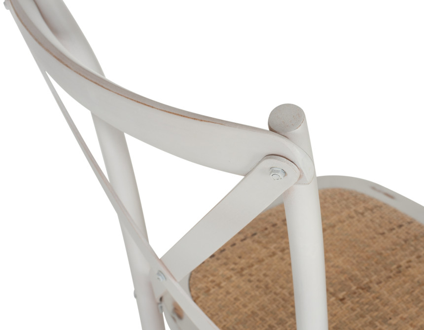ΚΑΡΕΚΛΑ OWEN ΣΤΟΙΒΑΖΟΜΕΝΗ ΞΥΛΙΝΗ ΑΠΟ ΟΞΙΑ WHITE WASH ΧΡΩΜΑ ΜΕ ΧΙΑΣΤΙ ΠΛΑΤΗ HM8575.04 45x55,5x90 cm