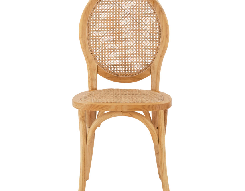 ΚΑΡΕΚΛΑ ΞΥΛΙΝΗ TINSLEY ΜΕ ΟΒΑΛ ΠΛΑΤΗ ΚΑΙ ΠΛΕΞΗ RATTAN ΣΕ ΦΥΣΙΚΗ ΑΠΟΧΡΩΣΗ HM8745.01 45x50x97 εκ.