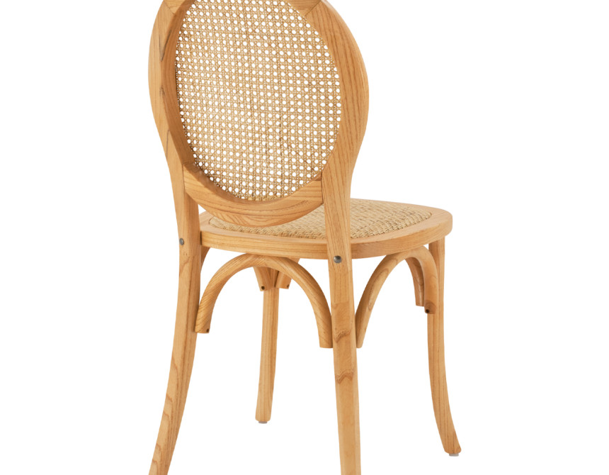 ΚΑΡΕΚΛΑ ΞΥΛΙΝΗ TINSLEY ΜΕ ΟΒΑΛ ΠΛΑΤΗ ΚΑΙ ΠΛΕΞΗ RATTAN ΣΕ ΦΥΣΙΚΗ ΑΠΟΧΡΩΣΗ HM8745.01 45x50x97 εκ.
