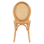 ΚΑΡΕΚΛΑ ΞΥΛΙΝΗ TINSLEY ΜΕ ΟΒΑΛ ΠΛΑΤΗ ΚΑΙ ΠΛΕΞΗ RATTAN ΣΕ ΦΥΣΙΚΗ ΑΠΟΧΡΩΣΗ HM8745.01 45x50x97 εκ.