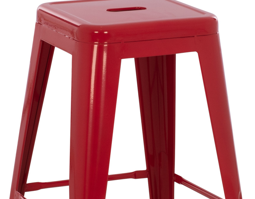 ΣΚΑΜΠΟ ΜΕΣΑΙΟΥ ΥΨΟΥΣ ΜΕΤΑΛΛΙΚΟ HM8573.04 MELITA ΣΕ KOKKINO 43x43x67Yεκ.