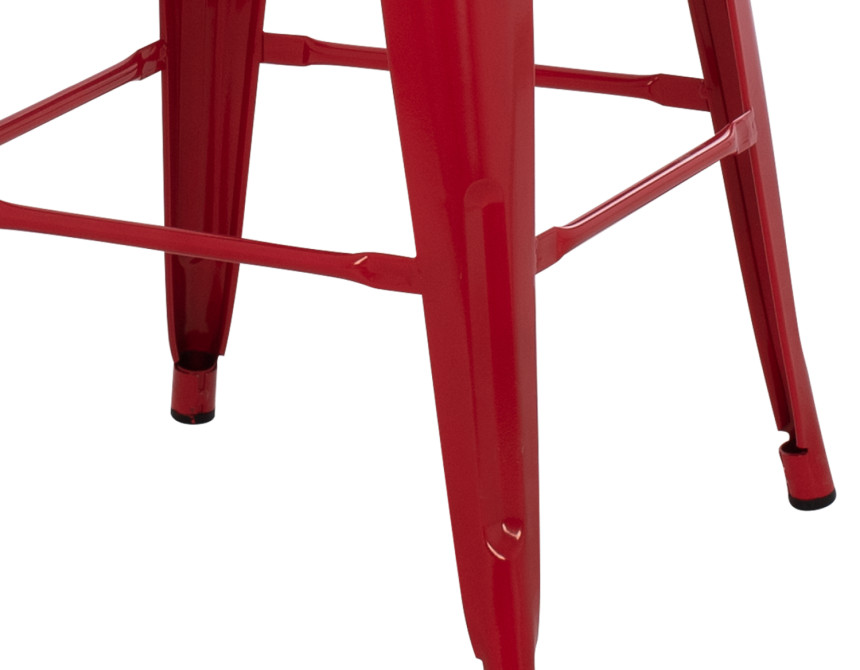 ΣΚΑΜΠΟ ΜΕΣΑΙΟΥ ΥΨΟΥΣ ΜΕΤΑΛΛΙΚΟ HM8573.04 MELITA ΣΕ KOKKINO 43x43x67Yεκ.