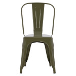 ΚΑΡΕΚΛΑ ΜΕΤΑΛΛΙΚΗ MELITA HM8641.43 ΣΕ DARK OLIVE GREEN 43x50x82Υεκ.