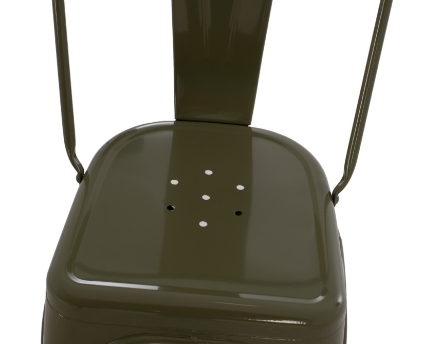 ΚΑΡΕΚΛΑ ΜΕΤΑΛΛΙΚΗ MELITA HM8641.43 ΣΕ DARK OLIVE GREEN 43x50x82Υεκ.