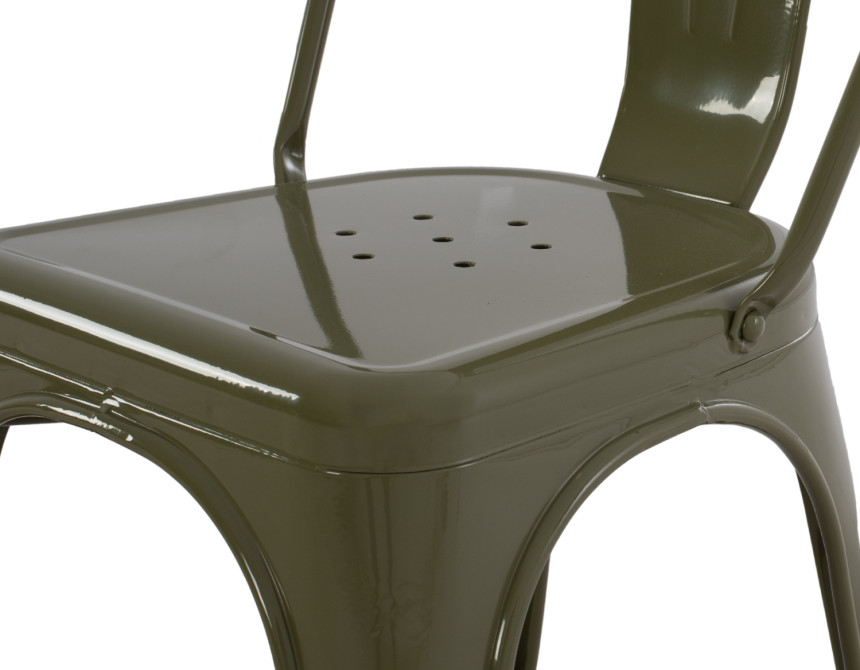 ΚΑΡΕΚΛΑ ΜΕΤΑΛΛΙΚΗ MELITA HM8641.43 ΣΕ DARK OLIVE GREEN 43x50x82Υεκ.