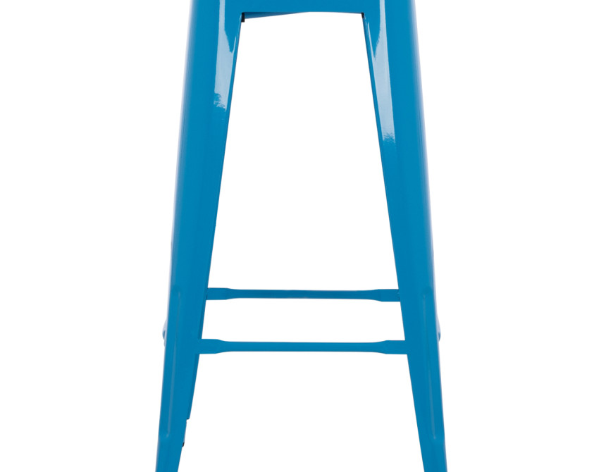ΣΚΑΜΠΟ ΜΠΑΡ ΜΕΤΑΛΛΙΚΟ MELITA HM8642.48 ΣΕ ΜΠΛΕ 43x43x78Υεκ.