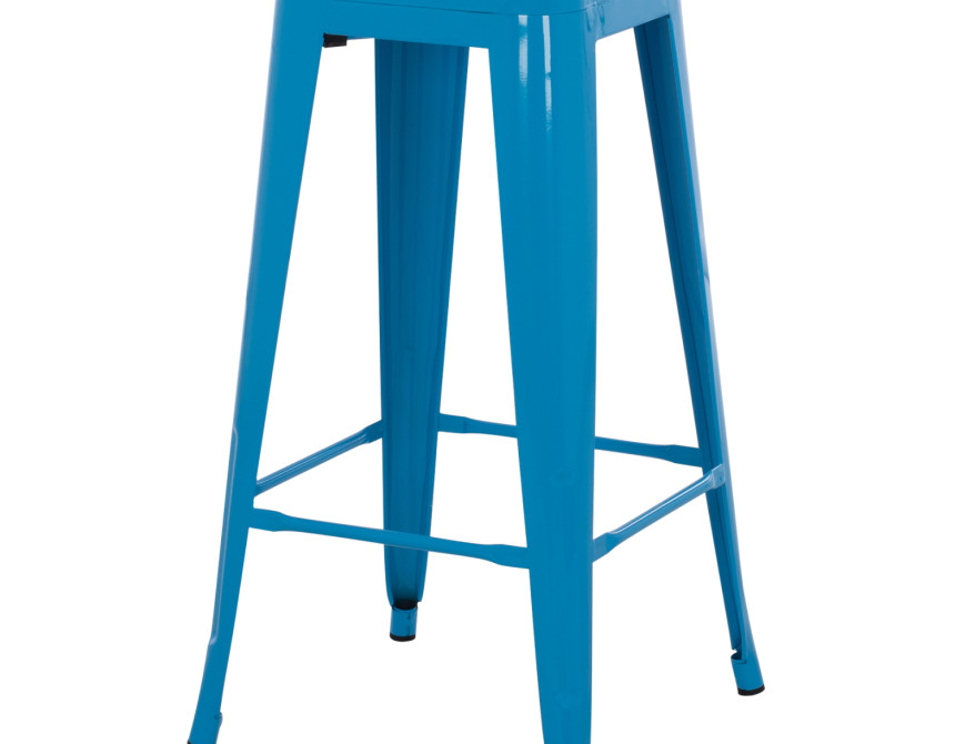 ΣΚΑΜΠΟ ΜΠΑΡ ΜΕΤΑΛΛΙΚΟ MELITA HM8642.48 ΣΕ ΜΠΛΕ 43x43x78Υεκ.